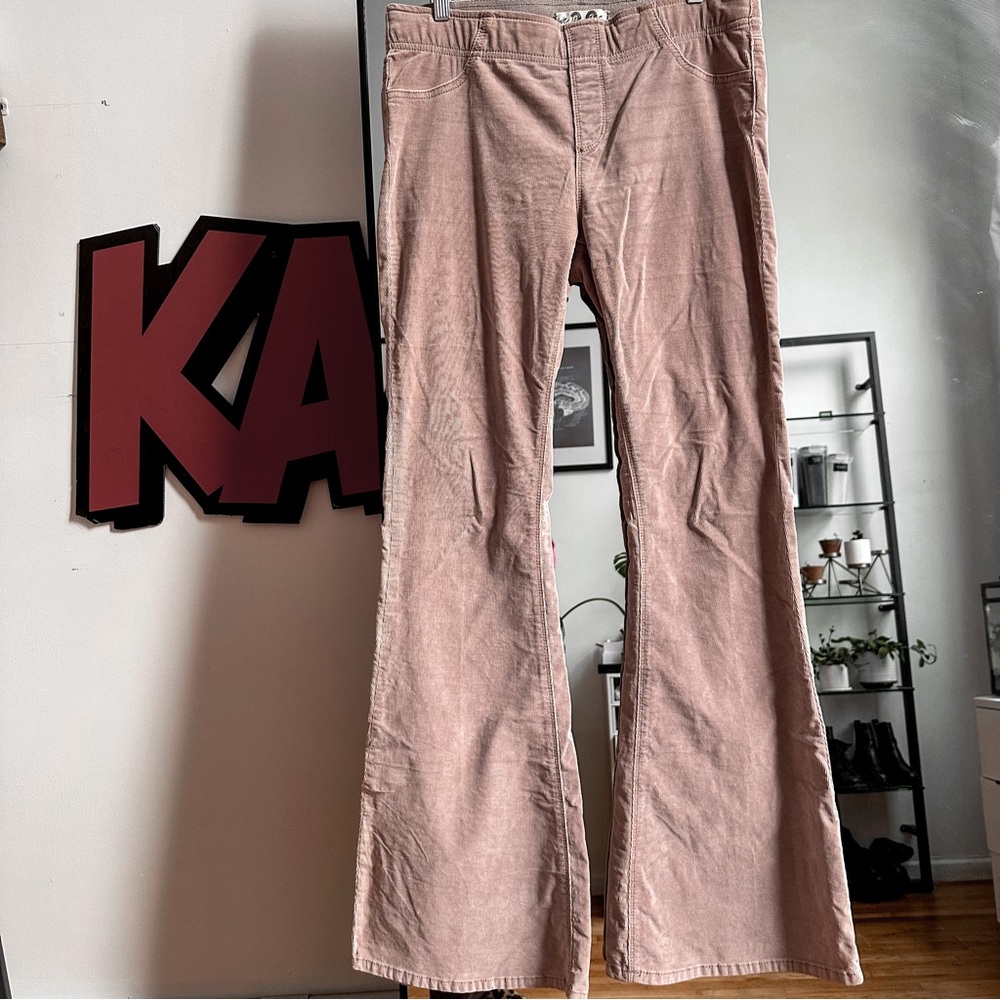Free People Pull-On Corduroys in cream/beige size 30